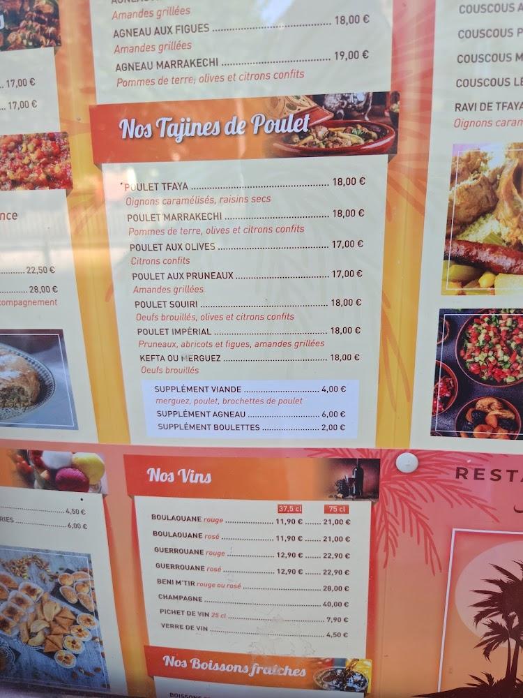 La Palmeraie de Marrakech - Menu Image 3